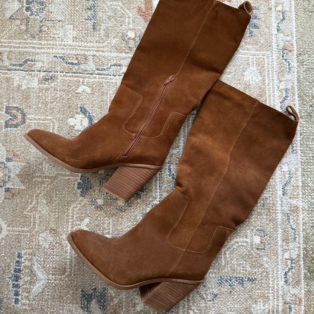 Steve Madden Brown Suede Knee-High Boots